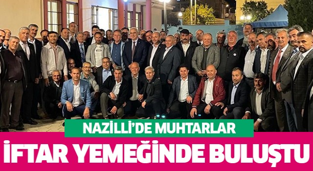 Muhtarlar Derneği, iftar yemeği düzenledi