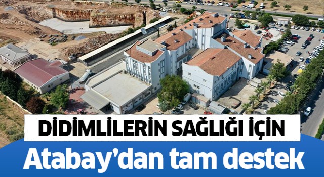 Didimlilerin sağlığı için Başkan Atabay'dan tam destek