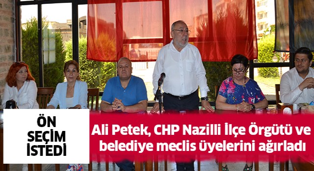 Doç. Dr. Ali Petek istişare toplantılarına devam ediyor