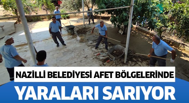 Nazilli Belediyesi afet bölgelerinde yaraları sarıyor