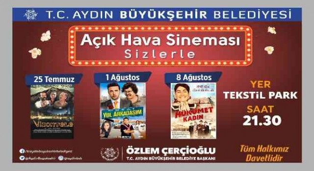 Aydın Tekstil Park'ta sinema geceleri devam ediyor