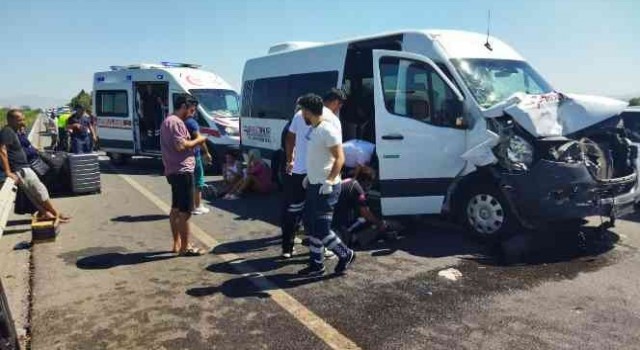 Aydın'da trafik kazası: 10 yaralı