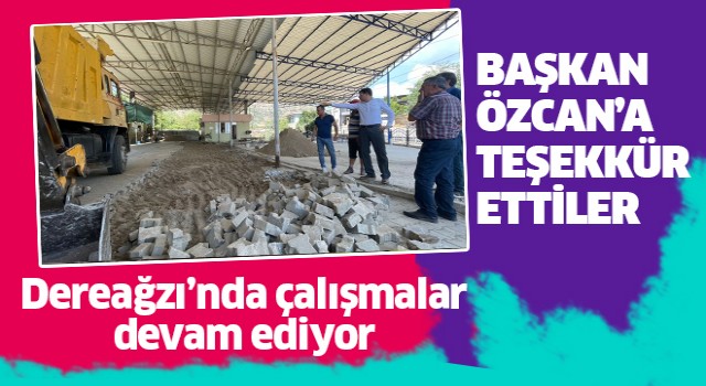 Dereağzı Mahallesi’nde çok amaçlı sosyal alan zemini yenilendi