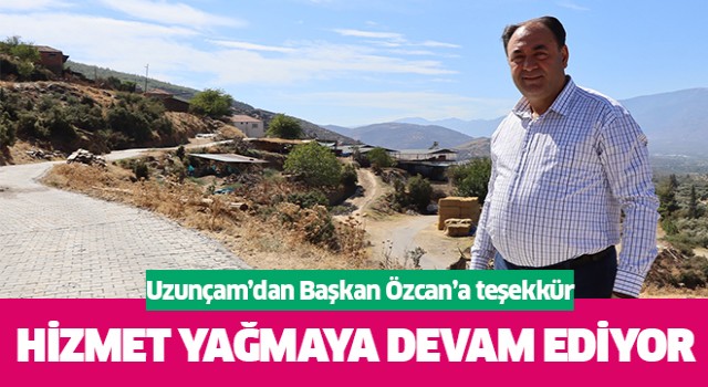 Uzunçam’da taş döşenmedik yol kalmayacak