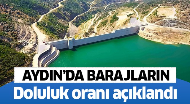 Aydın'da barajların doluluk seviyeleri açıklandı