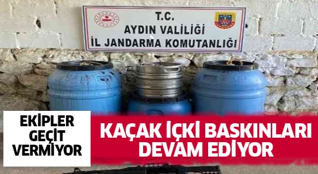 Didim'de 500 litre el yapımı içki ele geçirildi