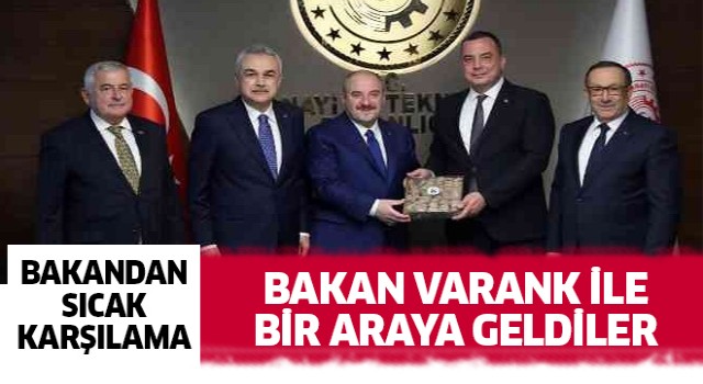 Aydın Ticaret Borsası Yönetimi Bakan Varank ile görüştü