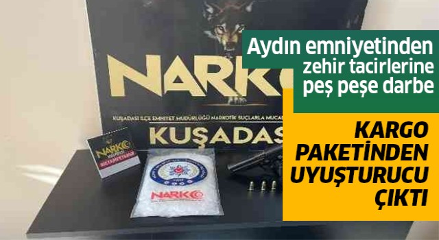 Kargo poşetinden yarım kilo uyuşturucu çıktı