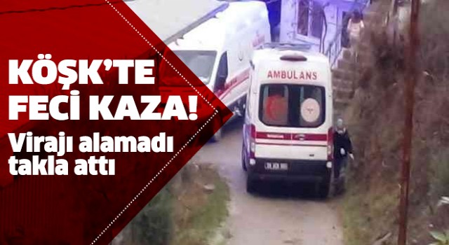 Köşk'te otomobil takla attı: 7 yaralı