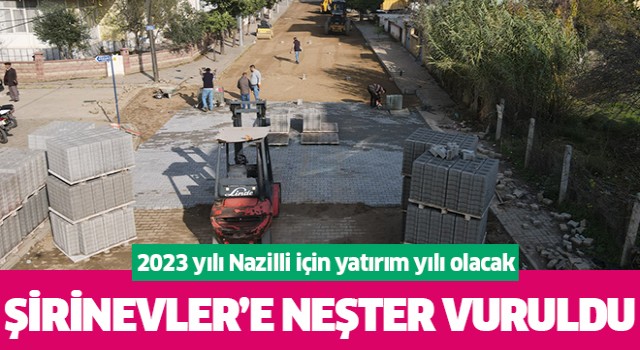 Nazilli Belediyesi Şirinevler’in yol sorununa neşter vuruyor