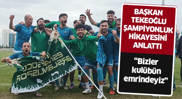 Arslanlıspor'da şampiyonluğun kilit ismi konuştu