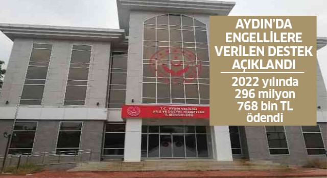 Aydın'da engellilere 296 milyon TL ödeme yapıldı