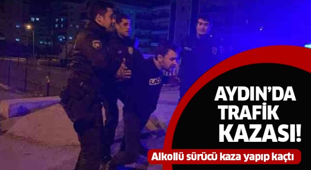 Aydın'da kaza yapan alkollü sürücü aracı bırakıp kaçtı