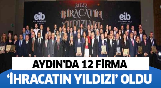 Aydın'dan 12 firma “İhracatın yıldızı” oldu