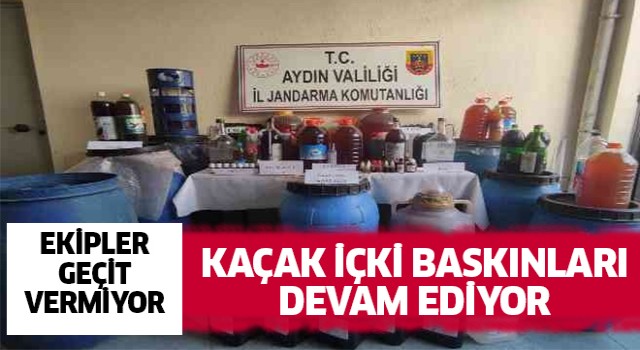 Nazilli'de litrelerce kaçak içki ele geçirdi