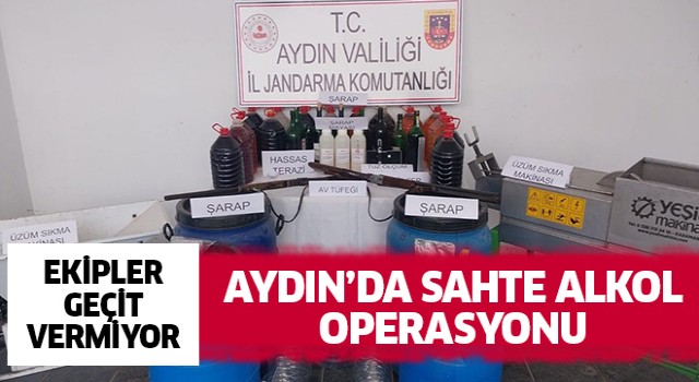 Aydın'da sahte alkol operasyonu