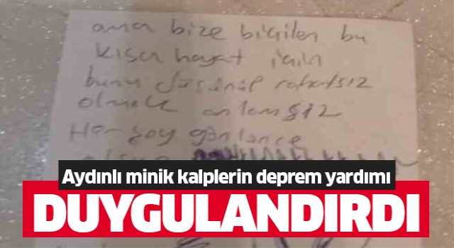 Aydınlı minik kalplerden duygulandıran yardım