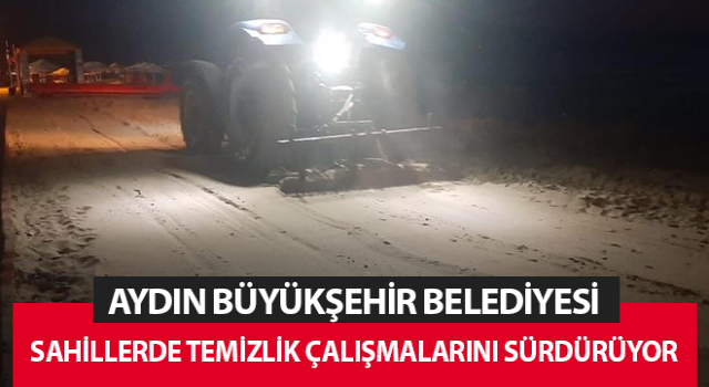 Aydın Büyükşehir Belediyesi sahilleri sezona hazırlıyor