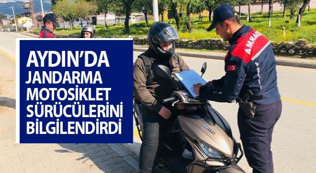 Aydın’da motosiklet sürücüleri bilgilendirildi