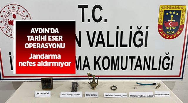 Aydın'da tarihi eser operasyonu