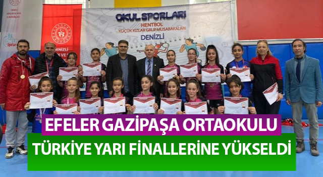 Gazipaşa Ortaokulu Türkiye yarı finallerine yükseldi