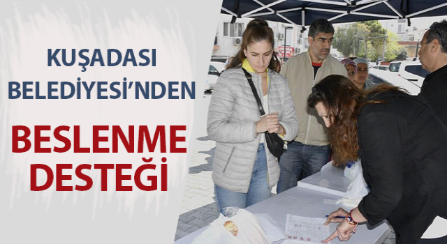 Kuşadası’ndan öğrencilere beslenme desteği