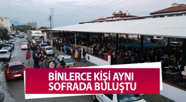 Nazilli'de binlerce kişi iftar sofrasında buluştu