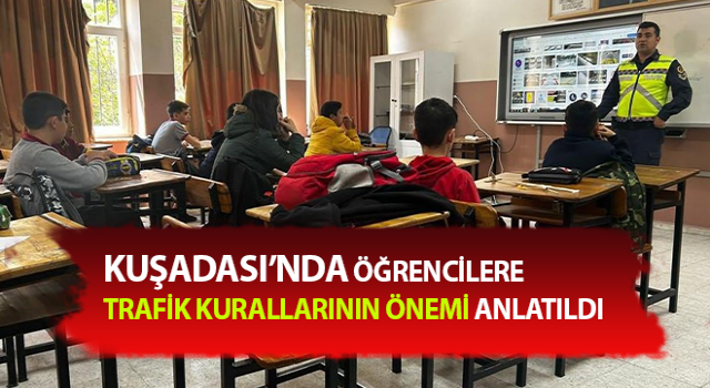 Öğrencilere trafik kuralları ve emniyet kemerinin önemi anlatıldı