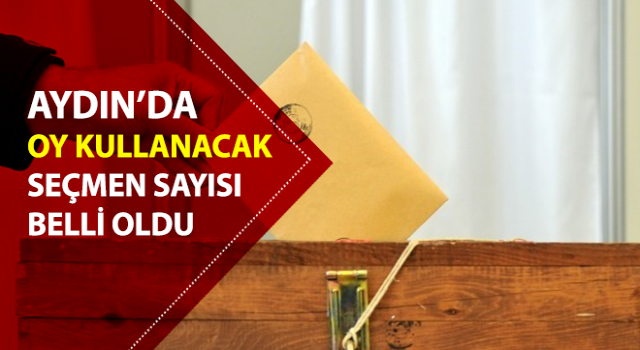 Aydın’da 876 bin seçmen oy kullanacak