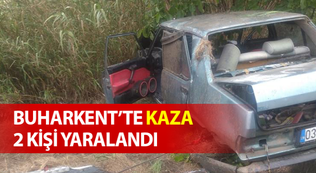 Buharkent’te trafik kazası: 2 yaralı