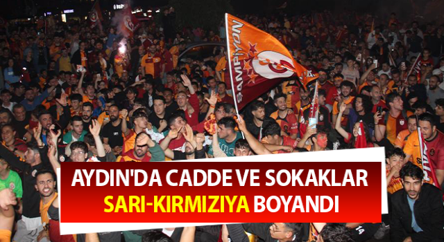 Cadde ve sokaklar sarı-kırmızıya boyandı