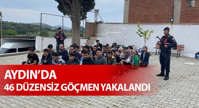 Didim’de 46 düzensiz göçmen yakalandı