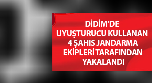 Didim’de uyuşturucu kullanan 4 şahıs yakalandı