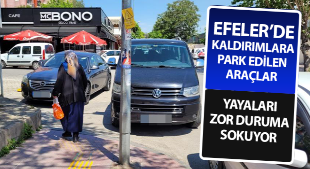 Gelişigüzel araç parkları, yayaları zor duruma sokuyor