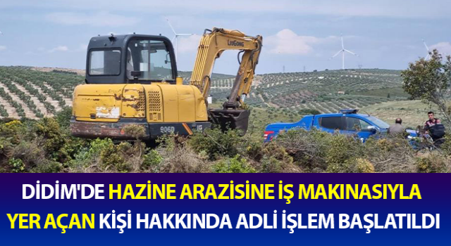 Hazine arazisine izinsiz yer açan şahsa jandarma “dur” dedi