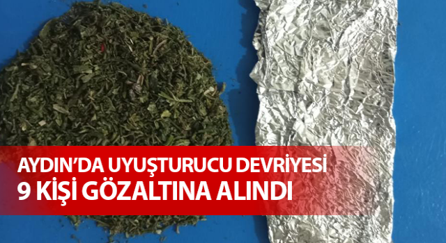 Jandarmadan uyuşturucu devriyesi: 9 gözaltı