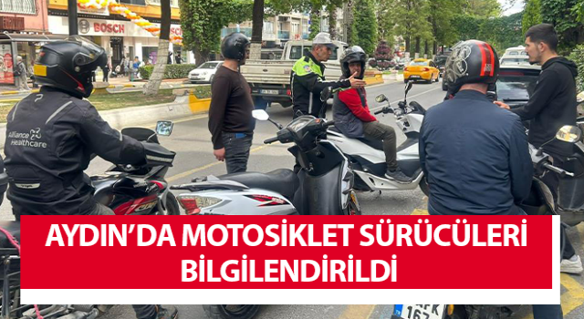 Motosiklet sürücülerine kuralların önemi anlatıldı