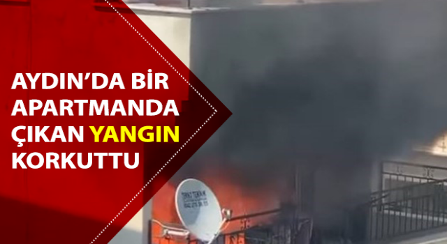 Apartmanda çıkan yangın korkuttu