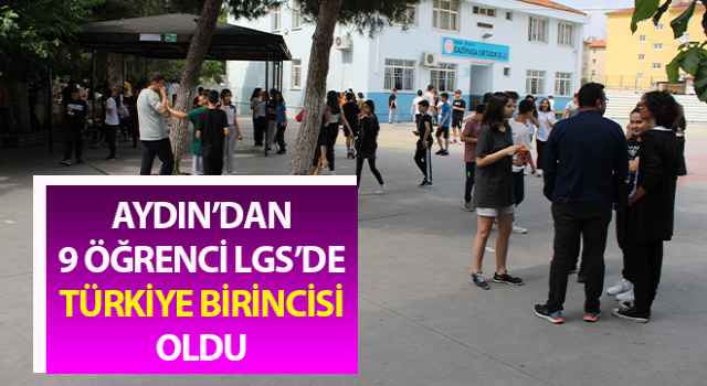 Aydın’da 9 öğrenci Türkiye birincisi oldu