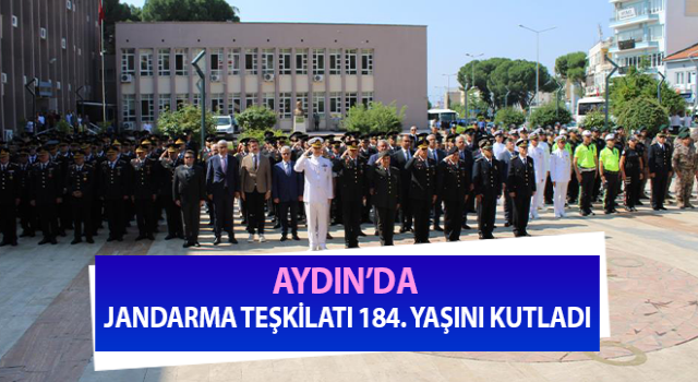 Aydın’da jandarma teşkilatı 184. yaşını kutladı