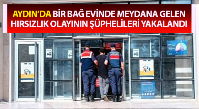 Bağ evinden çaldılar jandarmaya takıldılar