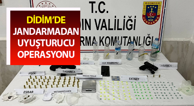 Didim’de jandarmadan uyuşturucu operasyonu