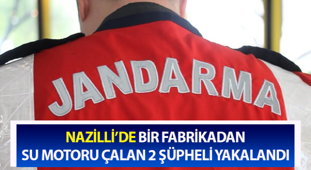 Fabrikadan su motoru çaldılar