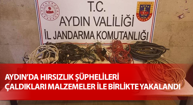 Hırsızlık şüphelileri kıskıvrak yakalandı