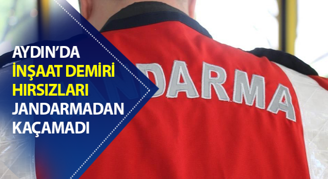 İnşaat demiri hırsızları Jandarmaya yakalandı