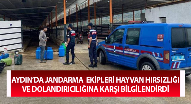 Jandarma hayvan hırsızlığı ve dolandırıcılığına karşı bilgilendirdi