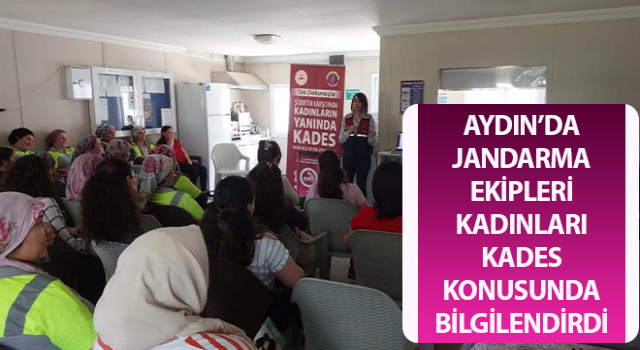 Jandarma, kadınları KADES konusunda bilgilendirildi