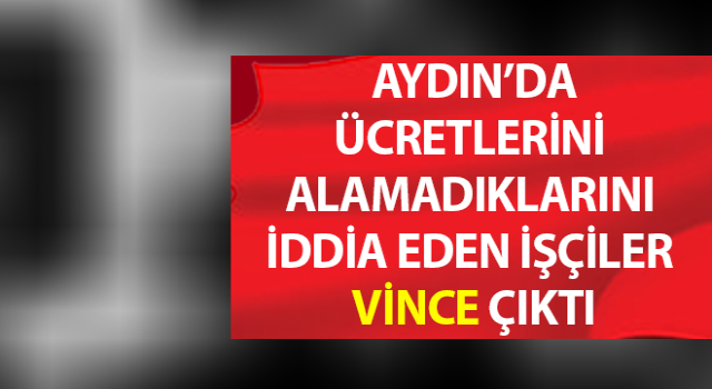 Ücretlerini alamadıklarını iddia eden işçiler vince çıktı