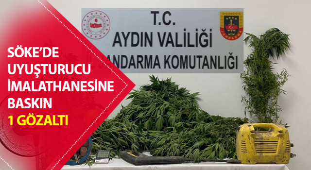 Uyuşturucu imalathanesine baskın: 1 gözaltı