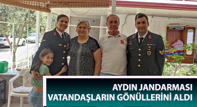 Aydın jandarması vatandaşların gönüllerini aldı